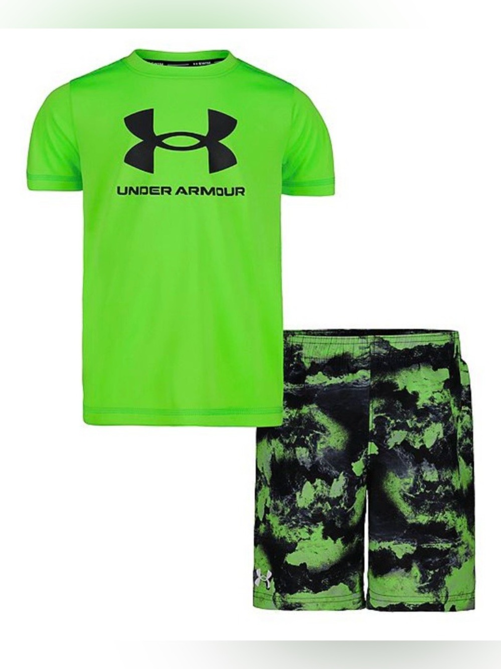 UNDER ARMOUR Boys’ Rash Guard and Swimsuit Set, Size 7
